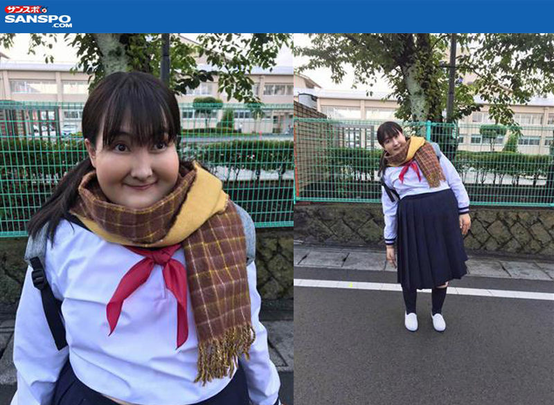 거구로 변신한 강지영 (사진=강지영 트위터·인스타그램,산케이 스포츠 캡처)