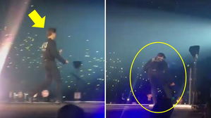 [스브스타] BTS 지민이 공연 중 무대 난입한 뜻밖의 불청객(?)에 보인 훈훈한 반응