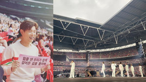 [SBS Star] Eric Nam Witnesses BTS Making History at Wembley Stadium in London