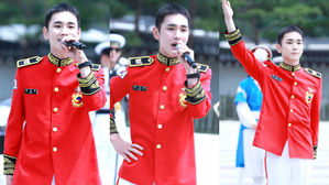 [SBS Star] VIDEO: SHINee KEY Performs 'La La Land' Sound Track as a Military Band Member