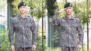 [SBS Star] Kim Soo Hyun's Agency Shares New Photos of the Actor in the Military Uniform