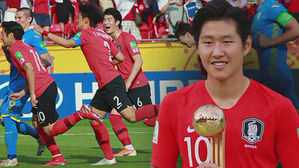 한국, 4강 넘어 값진 준우승&hellip;18세 이강인 '골든볼 영광'