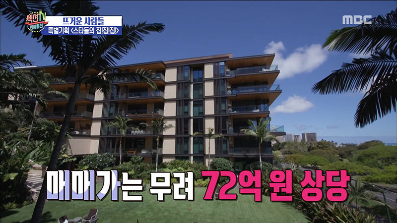 추사랑네 하와이 저택(사진=MBC '섹션TV 연예통신' 방송화면, 야노 시호 인스타그램 캡처)