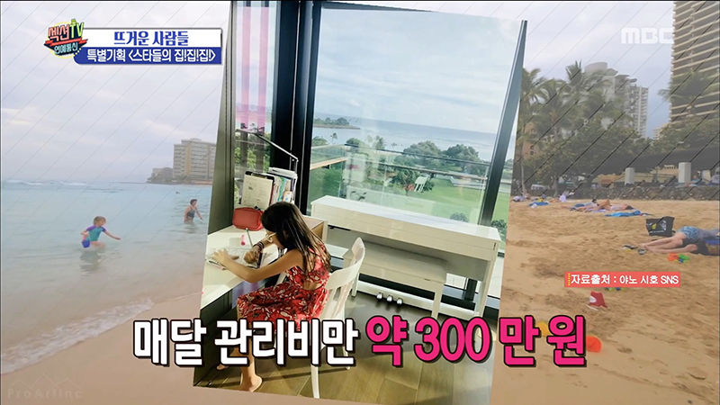 추사랑네 하와이 저택(사진=MBC '섹션TV 연예통신' 방송화면, 야노 시호 인스타그램 캡처)
