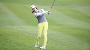 BC카드 여자골프 한상희, 1타 차 단독 선두 도약