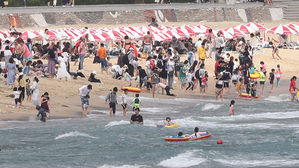 오늘은 하지...성급한 피서객들은 바다에 풍덩