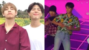 [SBS Star] VIDEO: BTS V Teaches Park Bo Gum How to Dance 'Boy With Luv'?