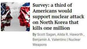 "미국인 다수, 대북 선제공격 반대&hellip;1/3은 핵 공격도 지지"