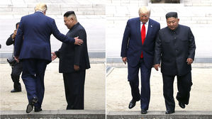 백악관, 트위터 통해 "북한 땅 밟은 첫 대통령" 홍보