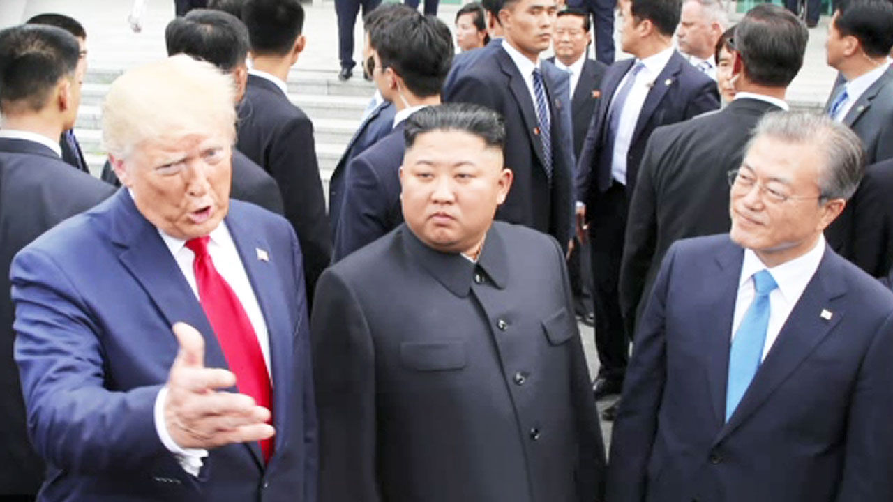남북미 정상 트럼프 김정은 문재인