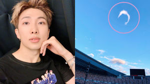 [SBS Star] RM Captures a Rare Phenomenon in the Sky During BTS' Concert