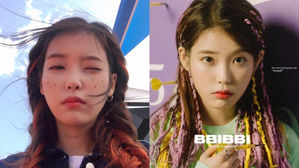 [SBS Star] IU Celebrates 'BBIBBI' MV Reaching 100M Views with Behind-the-scenes Photos