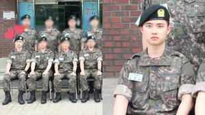 [SBS Star] EXO D.O. Puts on a Serious Face in New Military Photo
