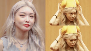 [SBS Star] CHUNG HA Gets Suspicious After Getting a Weird-looking Hat from Her Fan