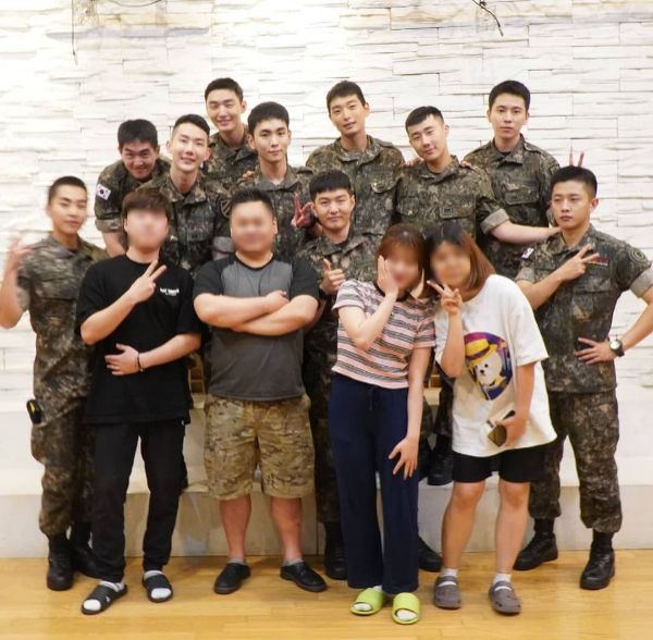Enlisted boy group members and actors