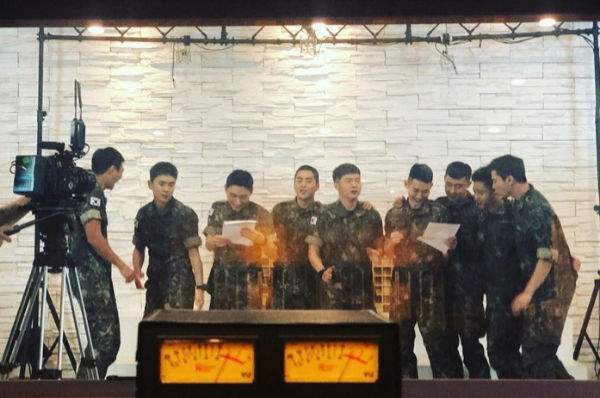 Enlisted boy group members and actors