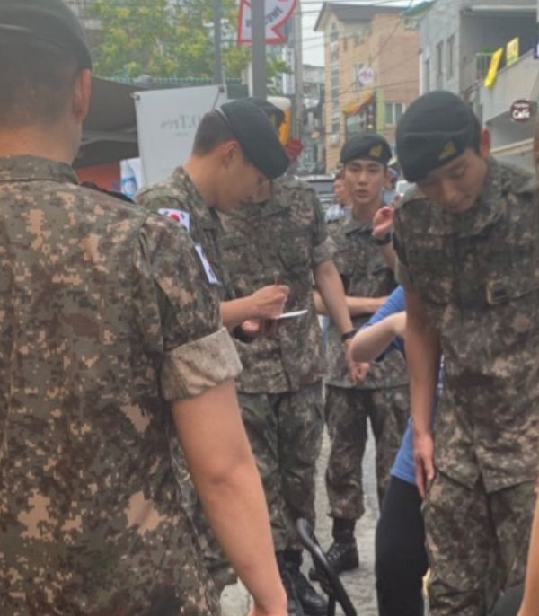 Enlisted boy group members and actors