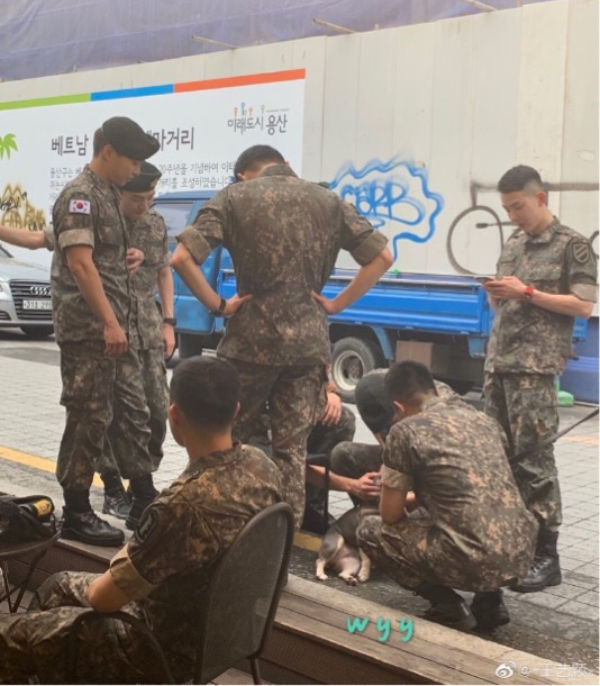 Enlisted boy group members and actors