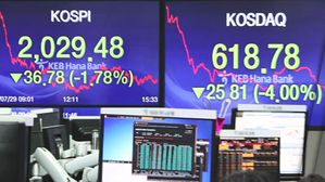 한국 증시 흔드는 아베 &middot; 트럼프&hellip;내우외환 속 '홀로 침체'