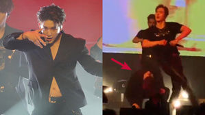 [SBS Star] VIDEO: Fans Express Worries as MONSTA X WONHO Collapses on Stage in Pain
