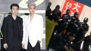 [SBS Star] EXO-SC Hires 500 Bodyguards for Fan Signing Event in China