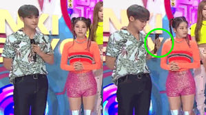 [SBS Star] VIDEO: 'Inkigayo' Captures SEVENTEEN MINGYU Trying to Protect ITZY YEJI from Falling