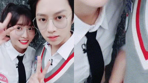 [SBS Star] TWICE MOMO&middot;Super Junior HeeChul Spotted Holding Hands & Letting Them Go Quickly?