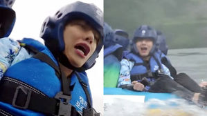 [SBS Star] VIDEO: BTS V Almost Bursts into Tears While Riding a Boat