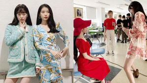 [SBS Star] Sulli & IU Have Fun Taking Photos of Each Other During a Break from Shooting