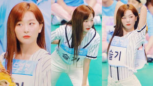 [SBS Star] Red Velvet SEULGI Flaunts Her Jaw-Dropping Physique in Baseball Uniform