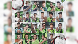 희망나비 팔찌 착용한 전북 선수단&hellip;'역사의 아픔 함께'