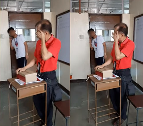 매일 8km 걸어서 출근하는 선생님…제자들 선물 받고 눈물(출처=유튜브 'Viral Press')