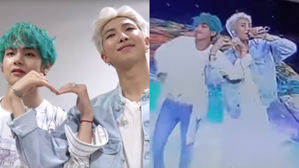 [SBS Star] VIDEO: BTS RM & V Demonstrates the Most Ingenious Way to Make a Heart Sign