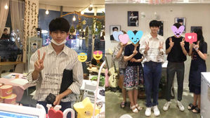 [SBS Star] Ong Seong-wu Visits His Birthday-themed Cafe Prepared by Fans Despite Hectic Schedule