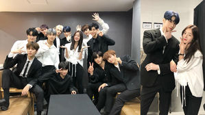 [SBS Star] Han Seon Hwa Goes to X1's Debut Showcase to Support Her Brother Han Seung Woo