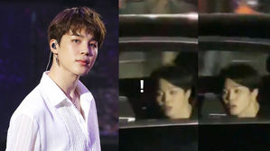 [SBS Star] VIDEO: JIMIN Spotted Staring at Thousands of ARMY Waiting for Him with His Mouth Open