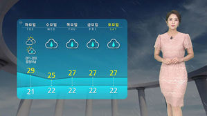 [날씨] 제주&middot;남부 흐리고 비&hellip;경남 해안 '호우주의보'