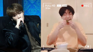 [SBS Star] BTS JUNGKOOK Wastes His Singing Skills While Waiting for His Dinner