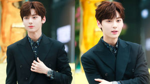 [SBS Star] VIDEO: NU'EST MINHYUN's Beauty Shines in a Stylish Black Suit