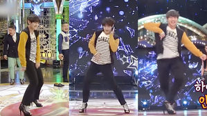 [SBS Star] VIDEO: A Rare Footage of BTS V Dancing to 'I NEED U' in High Heels Unveils