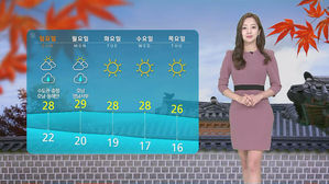 [날씨] "오늘은 조금 흐려요"…수도권·영서 오후 5㎜ 비
