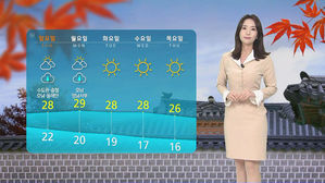 [날씨] 중부 5㎜ 미만 '비 소식'…남부 29도 '늦더위'