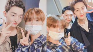 [SBS Star] Yoon Jisung Meets DAE HWI & MINHYUN on His Day Off from the Military