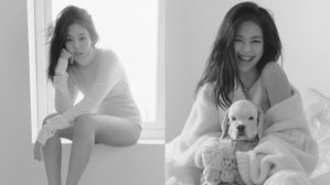 [SBS Star] BLACKPINK JENNIE Poses for a Magazine with Her Puppy 'Kai'