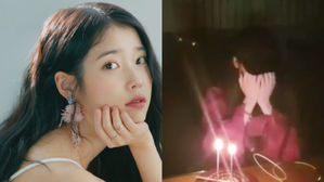 [SBS Star] VIDEO: IU Tears Up at an 11th Debut Anniversary Surprise Party Arranged by Her Staff