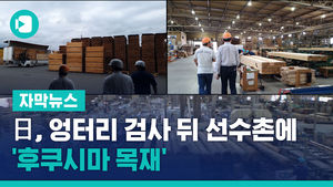 日, 엉터리 검사 뒤 선수촌에 '후쿠시마 목재'