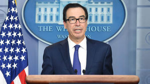 미 재무 "코로나19 경제 영향 3∼4주 더 필요…GDP 0.5%P 깎일 수도"