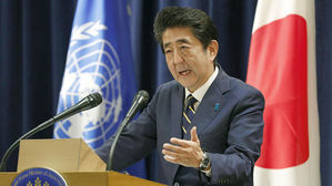 아베, 뉴욕 기자회견서 '2분 38초' 韓 비난&hellip;계획된 국제여론전