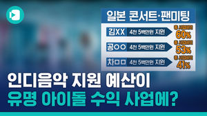 [단독] 인디음악 지원 예산, 유명 아이돌 수익 사업에
