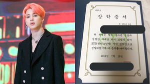 [SBS Star] One ARMY Recipient of 'BTS JIMIN Scholarship' Shares Photo Online